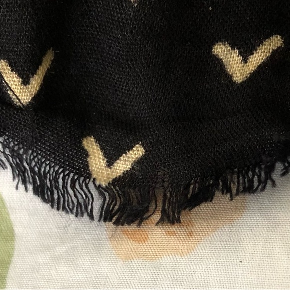 Sundance Black and White Embellished Tie Front Long Sleeve Blouse - Picture 7 of 7